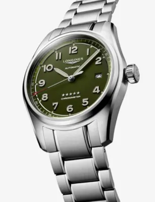 LONGINES L3.810.4.03.6 Longines Spirit Stainless-Steel Automatic Watch in STAINLESS STEEL, additional product view 3