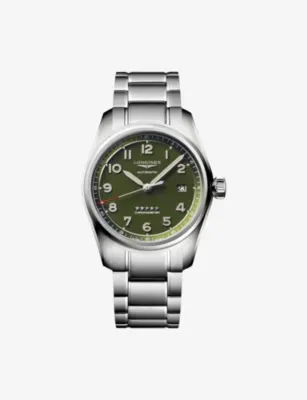 LONGINES L3.810.4.03.6 Longines Spirit Stainless-Steel Automatic Watch in STAINLESS STEEL – Jewellery & Watches | Mens luxury watches