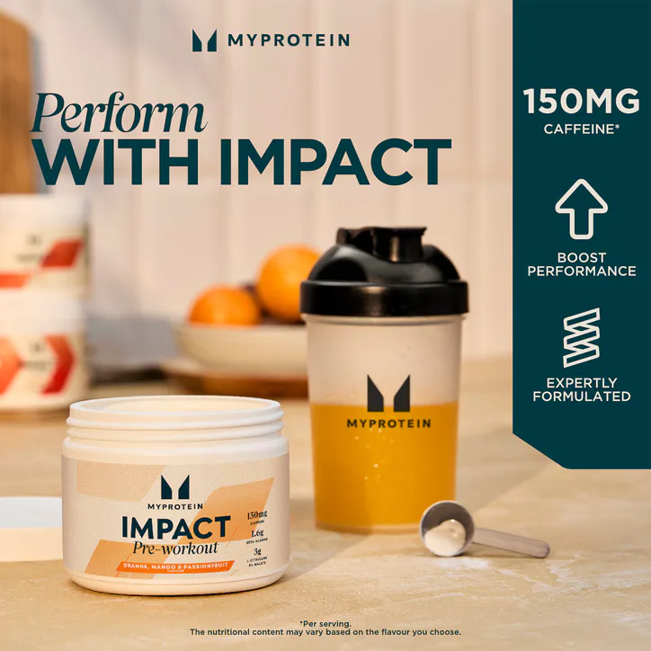 Myprotein Impact Pre-Workout Orange, Mango & Passionfruit 150g detail 2