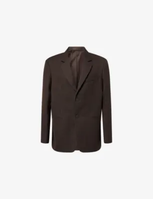 STUDIO NICHOLSON Roversi Wool Jacket in COFFEE – Mens | Blazers | Formal blazers