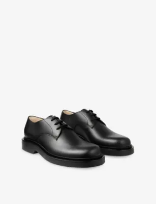 JIMMY CHOO Rowan Derby Leather Loafers - 5.5 in BLACK, additional product view 3