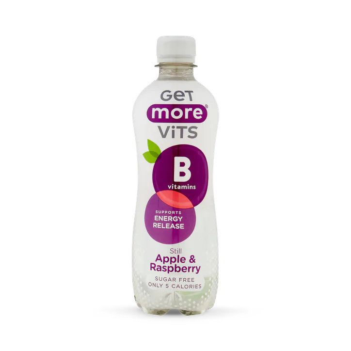 Get More Vits Get More B Vitamins Still Apple & Raspberry 12x500ml