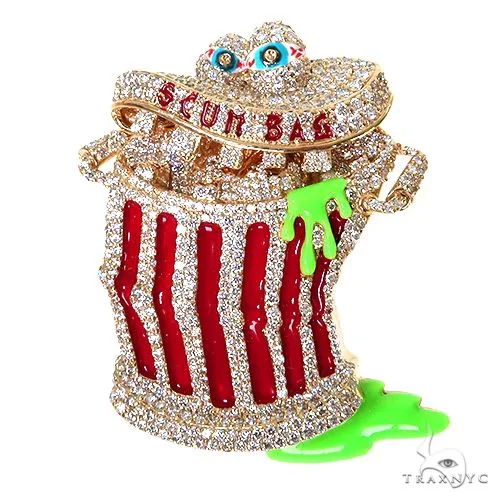 RINA - For Him CUSTOM Custom Made Scum Bag Diamond Pendant 67587 in Rose Gold – Pendant