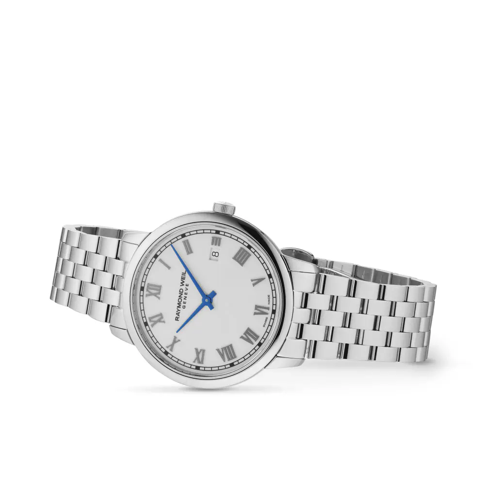 Raymond Weil Toccata 39mm Mens Watch White Stainless Steel in White, additional product view 2