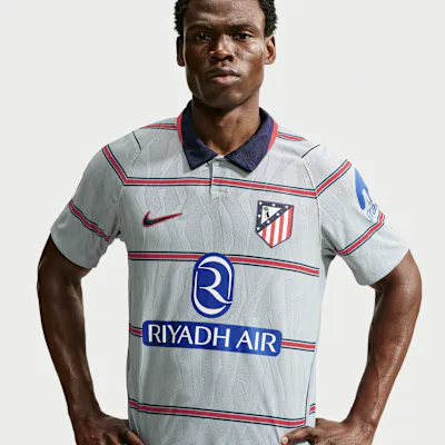 Nike Atlético Madrid 2026/27 Match Third Men's Nike Aero-FIT Football Authentic Shirt - Light Pumice/Obsidian/Salsa Red/Obsidian