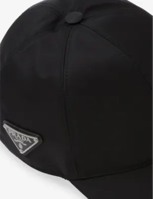 PRADA Logo-plaque nylon baseball cap - BLACK - XL detail 3
