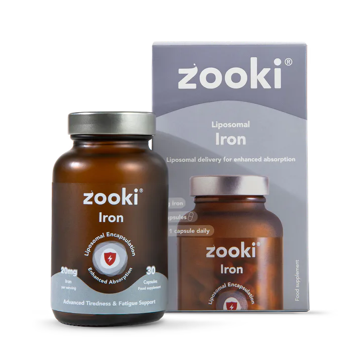 Zooki Liposomal Iron 20mg Capsules - 30 Day Supply 20 mg 30 Capsules