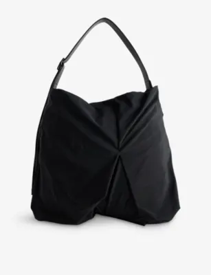 YOHJI YAMAMOTO Angular Woven Shoulder Bag