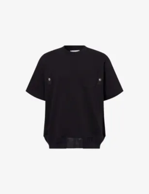 SACAI Patch-Pocket Short-Sleeve Cotton T-shirt