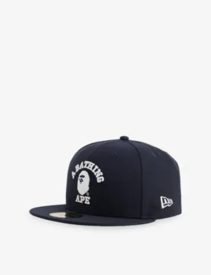 A BATHING APE 59FIFTY Embroidered-Logo Woven Baseball Cap - M