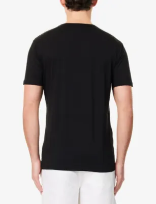 SUNSPEL Regular-Fit Crewneck Stretch-Jersey T-shirt detail 3