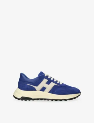 HOGAN Hyperlight Suede Trainers - EUR 42.5 / 8.5 UK MEN in MID BLUE – Mens | Trainers | Lace up trainers