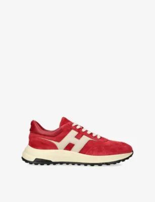 HOGAN Hyperlight Suede Trainers - EUR 42.5 / 8.5 UK MEN in RED – Mens | Trainers | Lace up trainers