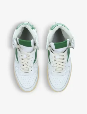 AYAME Rhecess Hi leather high-top trainers in WHITE/COMB, additional product view 2