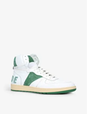 AYAME Rhecess Hi leather high-top trainers in WHITE/COMB, additional product view 3