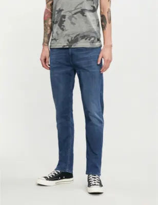 7 FOR ALL MANKIND Slimmy Luxe Performance Plus slim-fit jeans - 40/34 in MID BLUE – Mens | Jeans | Slim