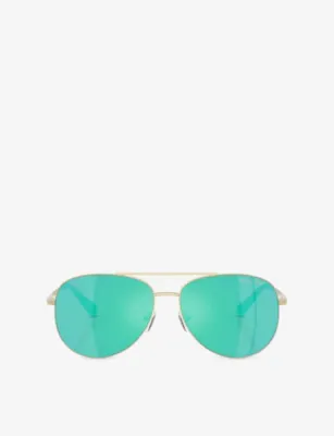 MICHAEL KORS MK1172 Perledo Aviator-Frame Metal Sunglasses