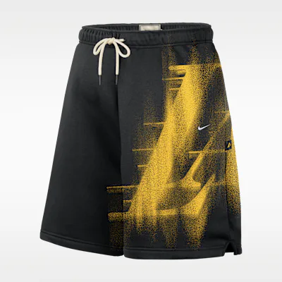 Nike Los Angeles Lakers Standard Issue Nike Men's Fleece Basketball Shorts - Black/White