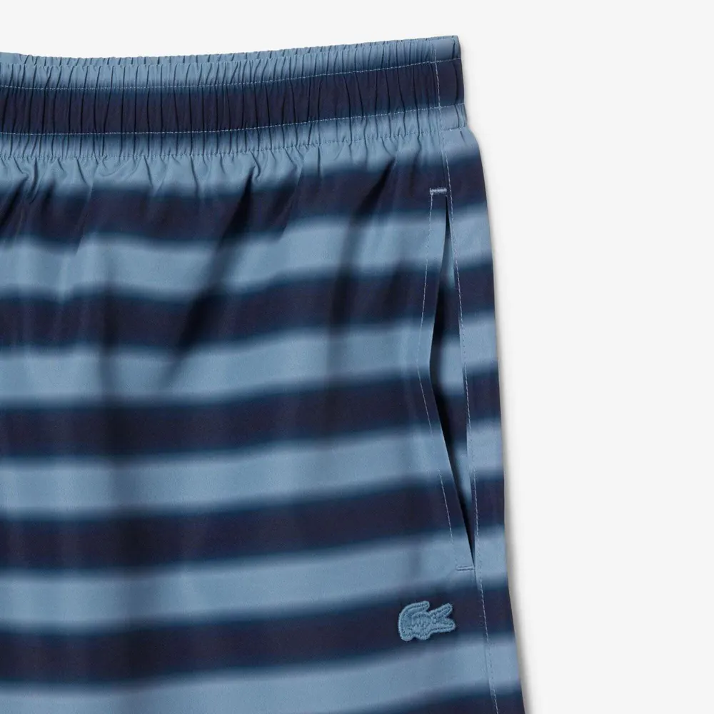 Lacoste Striped Swim Trunks detail 2