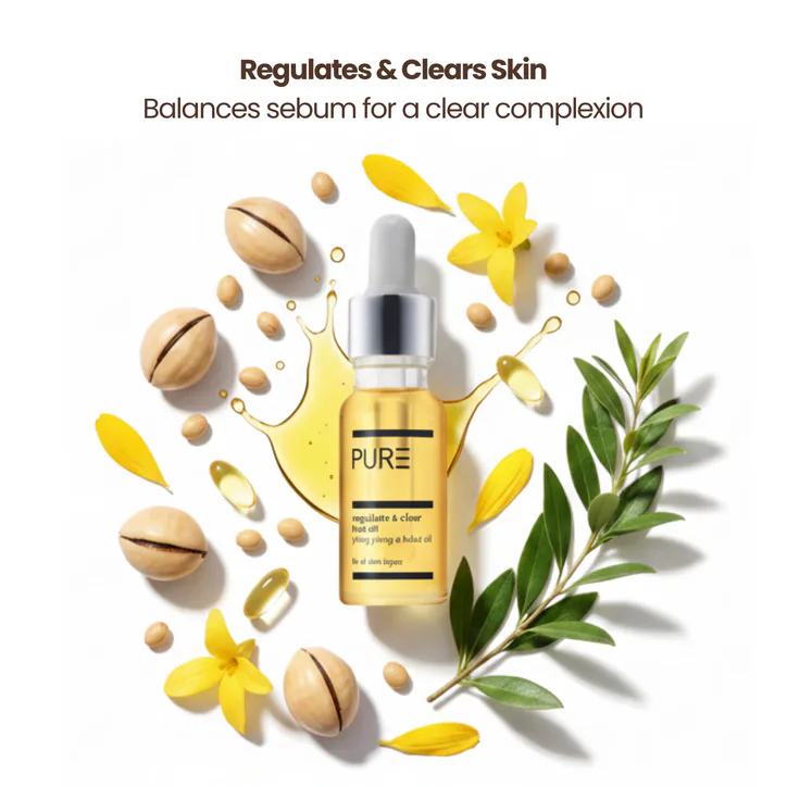 PURE Spa Skincare PURE Regulate & Clear Face Oil, additional product view 2