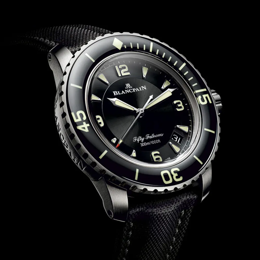 Blancpain Fifty Fathoms Automatique 45mm Mens Watch Black in Black, additional product view 2