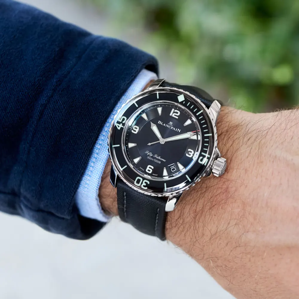 Blancpain Fifty Fathoms Automatique 45mm Mens Watch Black in Black, additional product view 3