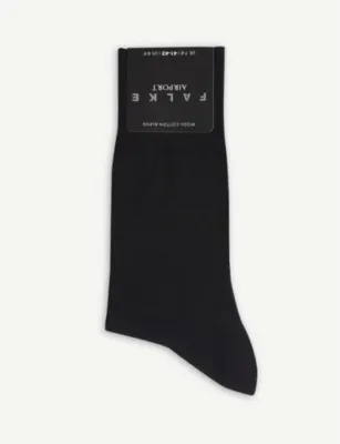 FALKE Airport knitted socks - DARK NAVY - 7.5-8