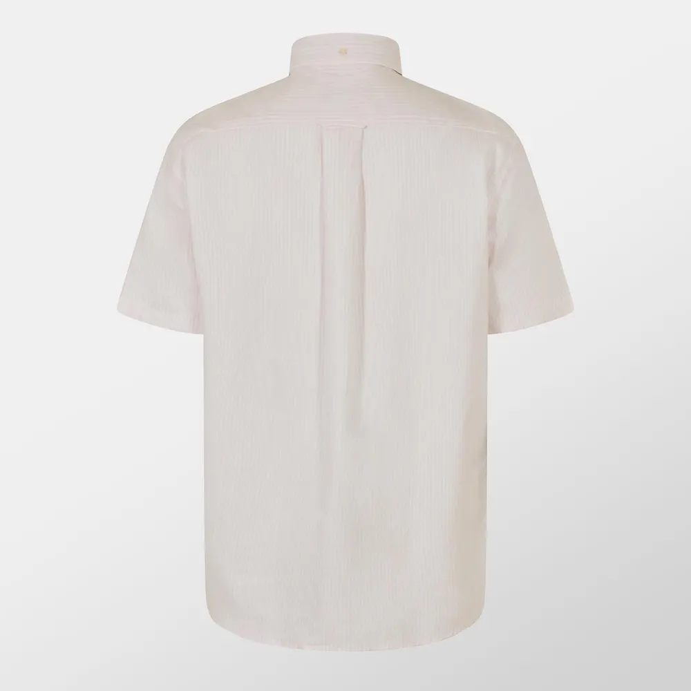 Gant Regular Fit Striped Classic Oxford Short Sleeve Shirt detail 2