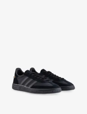 ADIDAS Handball Spezial Suede and Mesh Trainers - EUR 40.5 / 6.5 UK MEN in CORE BLACK CORE BLAC, additional product view 3