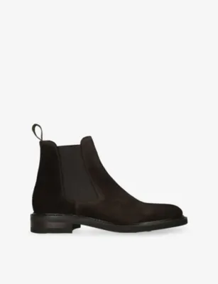 LOAKE Dorchester Suede Chelsea Boots - EUR 46 / 12 UK MEN in Dark Brown – Mens | Boots | Chelsea boots