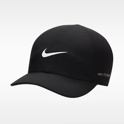 Nike Dri-FIT ADV Club Unstructured Tennis Cap - Black/White