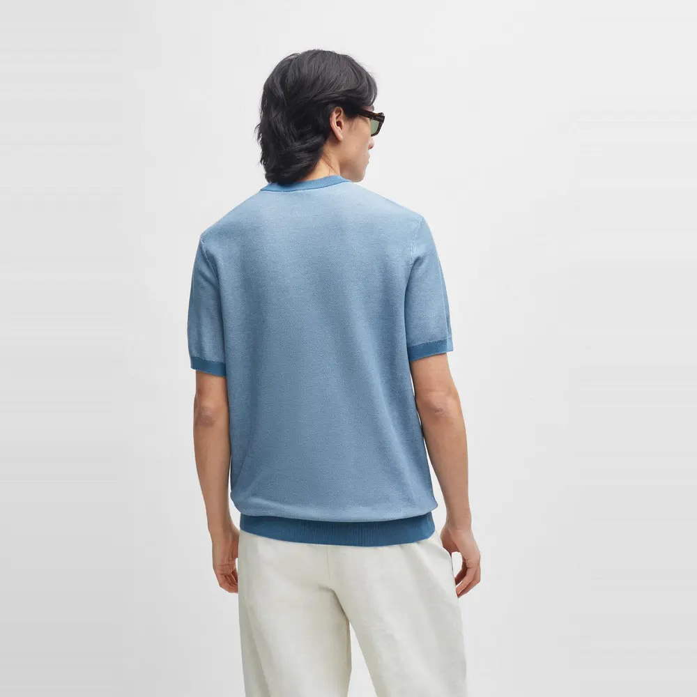Boss Men's Tantino Knitted T-Shirt detail 3