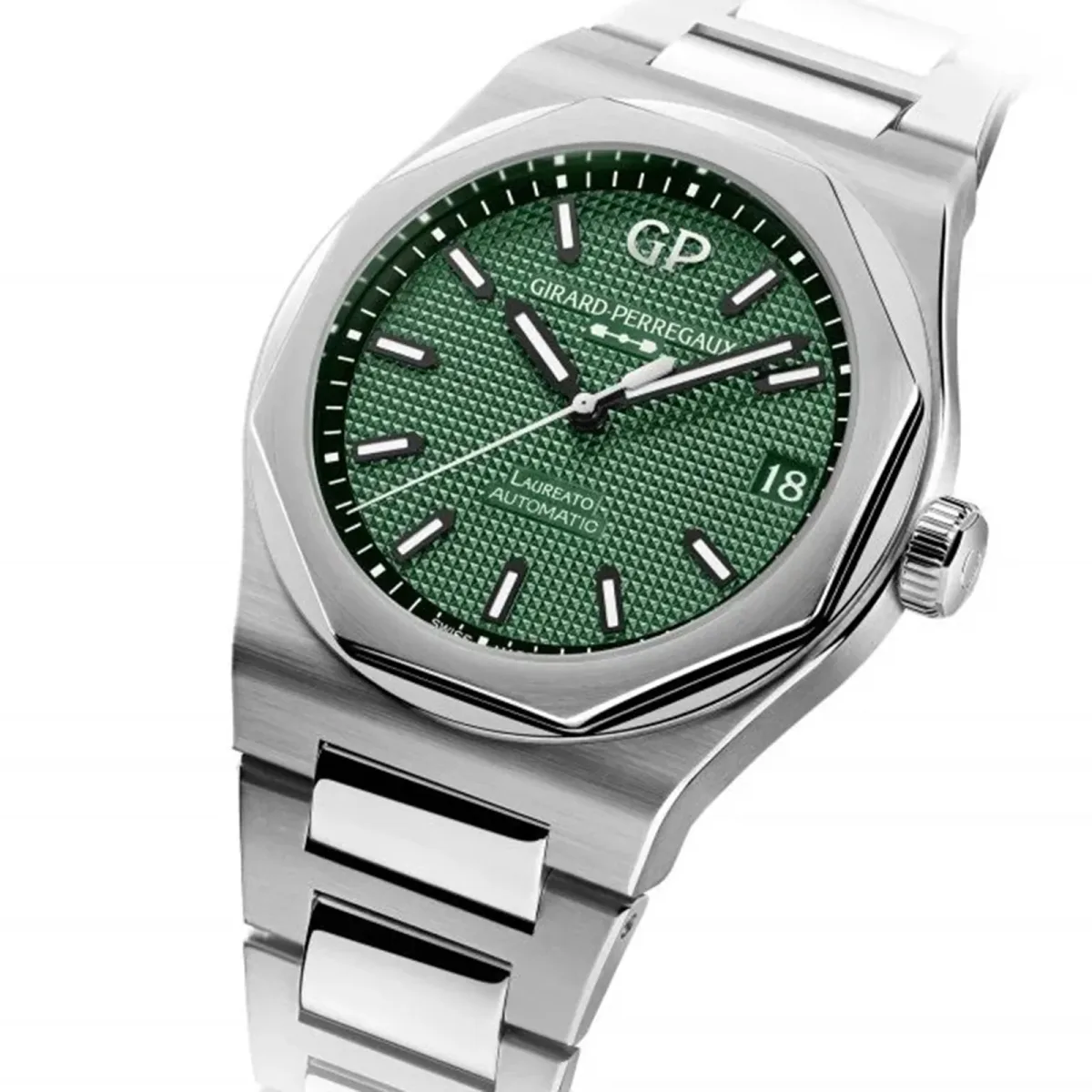 Girard Perregaux Laureato Green 42mm in Green, additional product view 2