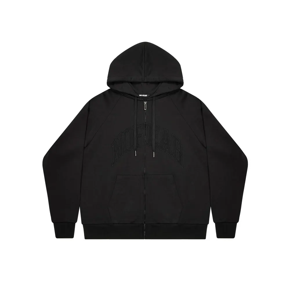 No Fear Mens Varsity Zip Up Hoodie
