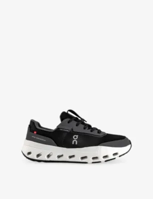 ON The Roger Wildcard Leather and Mesh Trainers - EUR 42 / 8 UK MEN in BLACK WHITE – Mens | Trainers | Lace up trainers