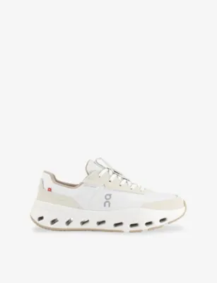 ON The Roger Wildcard Leather and Mesh Trainers - EUR 42 / 8 UK MEN in Ivory Sand – Mens | Trainers | Lace up trainers