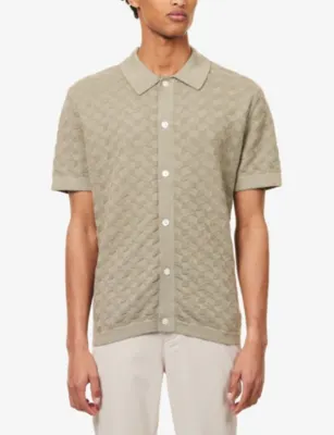 PAIGE Mendez Short-Sleeve Knitted Shirt detail 3