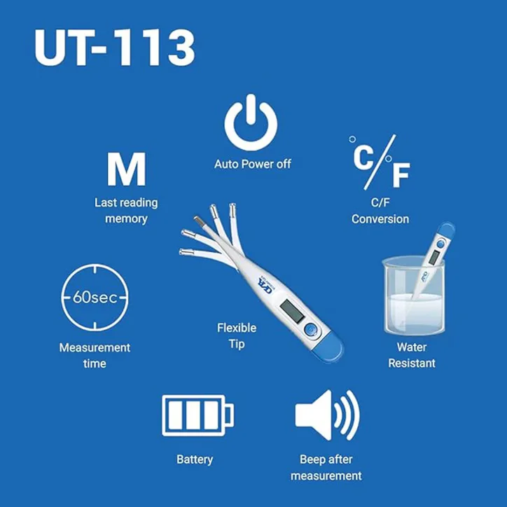 A&D Medical UT-113 Digital Flex Tip Thermometer detail 2