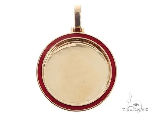 RINA - For Him FACTORY 14k Yellow Gold 1 Inch Customizable Photo Pendant 65045 in Yellow Gold – Pendant