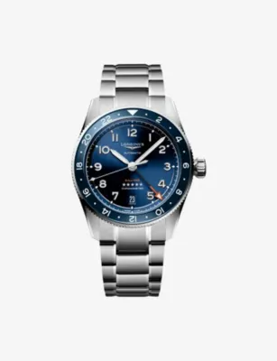 LONGINES L3.802.4.93.6 Spirit Zulu Time Stainless-Steel Automatic Watch