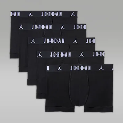 Jordan Men's Dri-FIT Cotton Trunks (5-Pack) - Black