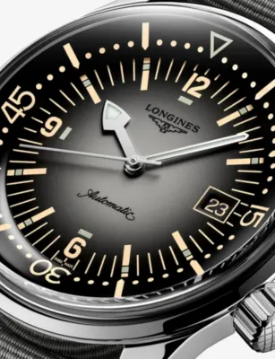 LONGINES L3.774.4.70.2 Legend Diver Stainless-Steel Automatic Watch detail 2