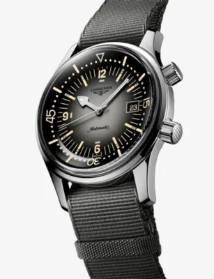 LONGINES L3.774.4.70.2 Legend Diver Stainless-Steel Automatic Watch detail 3