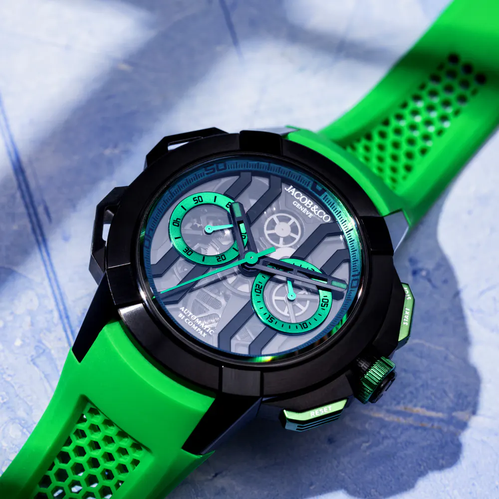 Jacob & Co Epic X Chrono Black in Grey, additional product view 2