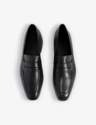 ZEGNA L'Asola leather penny loafers - EUR 40.5 / 6.5 UK MEN in NAVY, additional product view 2