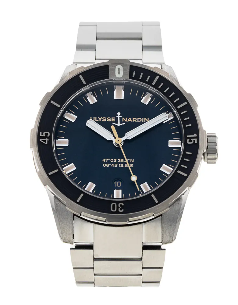 Ulysse Nardin Diver collection 8163-175-7M/93 — 2023 — Excellent in Blue Baton – Pre-owned watches