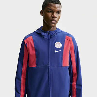 Nike Paris Saint-Germain Energy Men's Nike Football Woven Jacket - Deep Royal Blue/Global Red/White