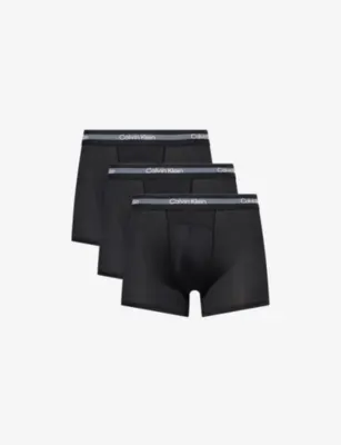 CALVIN KLEIN Icon Active Mesh Pack of Three Jersey Trunks