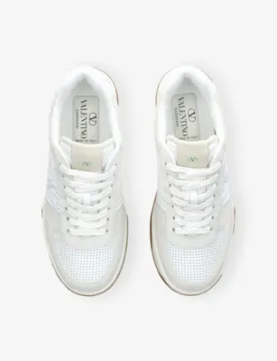 VALENTINO GARAVANI Sparry Leather Trainers - EUR 41.5 / 7.5 UK MEN in White, additional product view 2