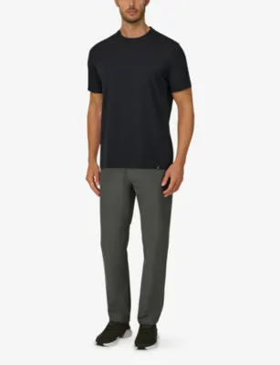 BOGGI MILANO Short-Sleeved Branded-Tab Stretch-Cotton T-Shirt detail 2